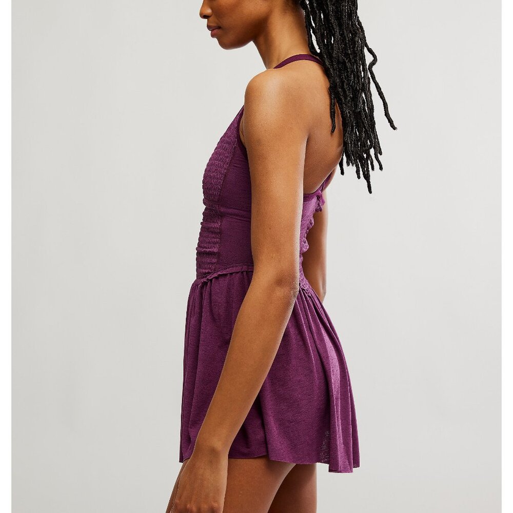 🎉LAST CHANCE🎉 FP MOVEMENT Smockin Hot Dress / Black Cherry - Picture 5 of 8